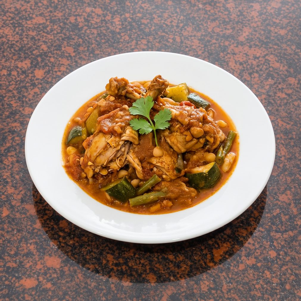 Chicken Agada (Loubia).