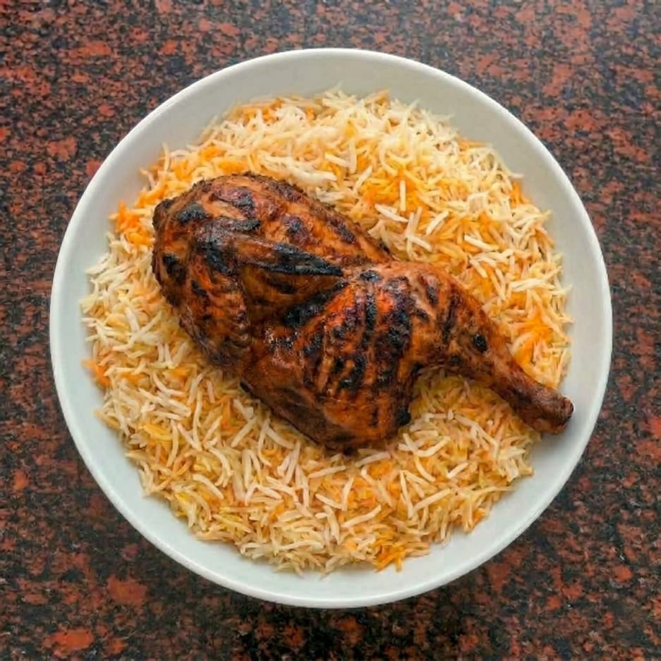 Charcoal Grilled Chicken.